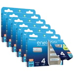 Eneloop Lot de 6 Eneloops Combipack Piles Rechargeables 4xAA (2000 mAh) + 4xAAA (800 mAh)