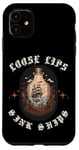 iPhone 11 Loose Lips Sink Ships Ocean Strom Ship In A Bottle Case