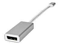 Nedis Fabritallic - Usb / Displayport-Adapter - 24 Pin Usb-C (Hann) Til Displayport (Hunn) - Usb 3.2 Gen 1 - 20 Cm - Formstøpt, Rund, 1080P-Støtte, 4K 60Hz Støtte - Sølv