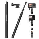 K&F Concept Perche à Selfie Invisible 153CM, Perche à Selfie pour Insta 360, Extendable Pole Stick Monopod avec Adaptateur Compatible avec Go Pro 13,12,11,10 Insta360, DJI Osmo Action 5 Pro,4,3