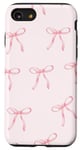 iPhone SE (2020) / 7 / 8 Light Pink Ribbon Bows Coquette Cute Soft Girl Case