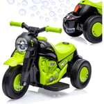 6V Moto Électrique pour Enfant 3+ Ans, Voiture à Bulles avec Musique & Klaxon & Phares led, 36 x 81 x 43 cm, Marche Avant & Arrière 2,5km/h, Charge