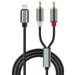 Lightning rca cables,iPhone to Phono Adapter cable Red and White Stereo Lead, UK