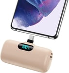 Batterie Externe Usb C 5000mah,15w 3.0a Charge Rapide Chargeur Portable Mini Power Bank Avec Écran Lcd Compatible Avec Samsung S23,S22/Note/Huawei/Moto/Lg/Pixel/Nexus,Usb C Phones-[Pho065033]