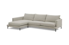 Sleepo - Olivia 4-sits Divansoffa Vänster Natur 297cm - Beige - Soffor