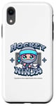 Coque pour iPhone XR Joueur ninja de hockey sur glace