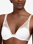 Passionata Womens Maddie Plunge T-Shirt Bra - Nile Green - White Nylon - Size 30E