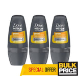 Dove Men Sport Endurance Deodorant Antiperspirant Roll-On 50ml 3-Pack