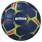 Erima Flash Pro 7202502 Ballon de Handball Bleu/Citron Vert Taille 3