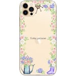 Coque Iphone 12 MINI fleur jardin personnalisé