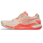 ASICS Women's Gel-Resolution 9 Clay Sneaker, Pearl Pink/Sun Coral, 4.5 UK