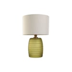 Bordslampa Home ESPRIT Grön Beige Gyllene Glas 50 W 220 V 38 x 38 x 57 cm