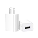 5v 2a Usb One Port Plug Charging Block Power Adapter For Phone White