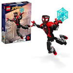 LEGO Marvel 76225 Miles Morales Figure Set, Fully Articulated Spider-Man Action