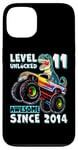 iPhone 13 Level 11 Unlocked T Rex Monster Truck Dinosaur 11th Birthday Case