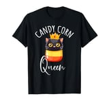 Candy Corn Queen Cat Shirt - Cute Halloween Kawaii Crown Tee T-Shirt