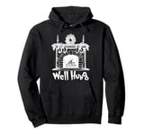 Well Hung Funny Adult Joke Stockings By Fireplace Christmas Pullover Hoodie