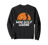 Retro Mini Golf Champion Funny mini Golfer Sport Sweatshirt