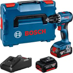 18V System Perceuse-Visseuse Sans-Fil Gsr 18V-45 (Vitesse De Rotation De 1 900 Tr/Min,2 Batteries De 3,0 Ah,Chargeur Gal 18V-40,Dans L-Boxx)