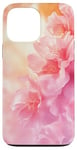 Coque pour iPhone 13 Pro Max Rose aquarelle douce dégradé floral nature art