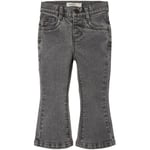 Lil’ Atelier Salli hw slim boot jeans – light grey denim - 122