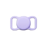 Porte-Clés En Silicone Pour Étui Apple Airtag,Collier De Protection Pour Chien Et Chat,Étui Air Tag,Dispositif De Localisation De Traqueur,Anti-Perte,1pc - Type Lilac Colour