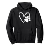 Dog Paw Heart Baby Dogs - Dog Paws Hearts Dog Paw Print Pullover Hoodie