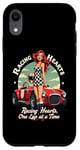 iPhone XR Racing Hearts, One Lap At A Time Pinup Case