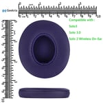 Geekria Replacement Ear Pads for Beats Solo3.0, Solo 3 Headphones (Pop Purple)