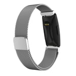 Fitbit Inspire / Inspire HR klockband av milanesiskt rostfritt stål - Storlek: S / Silver