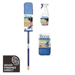 Bona Cleaning Kit - Contains: Mop, Blue Cleaning Pad & Floor Cleaner Spray