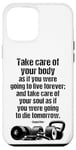 iPhone 12 Pro Max Motivational Gym Quote Care For Body & Soul Fitness Training Case