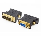 Adaptateur DVI-I DUAL LINK MALE (24+5) vers VGA FEMELLE