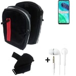  Holster / Shoulder + earphones for Motorola Moto G8 Bag Extra Belt Case