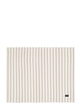 Lexington Home Icons Cotton Herringb Striped Placemat Beige