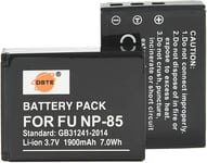 NP-85 Lot de 2 Batteries Li-ION Rechargeables pour Fujifilm FinePix S1 SL240 SL245 SL260 SL280 SL300 SL305 SL1000