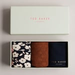 Ted Baker Mens Socks Gift Set London Becools Assorted Cotton 3 Pack UK 7-11