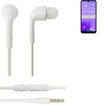 Earphones pour LG Electronics W11 in ear headset stereo blanc