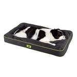 Ferplast Panier Chien Chat - Coussin Orthopédique Chien - Lavable en Machine - Tapis Chien - Lit Chat Chien - Imperméable & Anti-Rayures - Rembourrage Amovible - Polo, 95 x 60 xh 8 CM, Noir