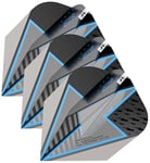 Target Darts Unisex Phil Taylor Power Series Dart Flights, Black, No.6 UK (Pack of 3)