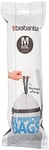 Brabantia IdealFit Bin Liners (Size M/60 Litre) Ideal Quality Thick Plastic Trash Bags with Tie Tape Drawstring Handles (10 Bags)