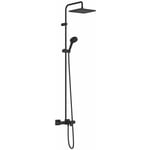 Vernis Shape - Set de douche Showerpipe 240 avec thermostat de baignoire, 2 jets, noir mat 26900670 - Hansgrohe