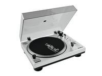 OMNITRONIC BD-1350 Turntable sil, DJ vinylspelare Skivspelare silver