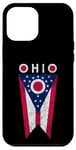 Coque pour iPhone 12 Pro Max State of Ohio Burgee Flag -- The Buckeye State