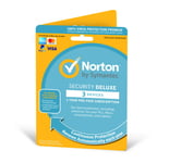 Norton Security Deluxe 2024 3 Device 1 Yr Internet Antivirus PC/Mac Licence