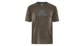 T shirt manches courtes craft adv trail wool kaki