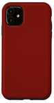 Coque pour iPhone 11 Rouge bordeaux uni