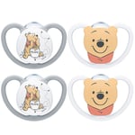 NUK Nappar Space Disney Winnie the Pooh Gr. 1, 0 - 6 månader 4 st