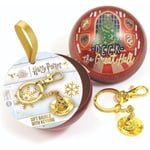The Carat Shop Harry Potter Official Deck The Great Hall Christmas Bauble with Sorting Hat Keyring