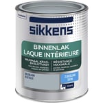 Sikkens - Peinture Laque Intérieure Bois et Fer - Résistance maximale aux taches et rayures - Satin Bleu Silex 0,75 l